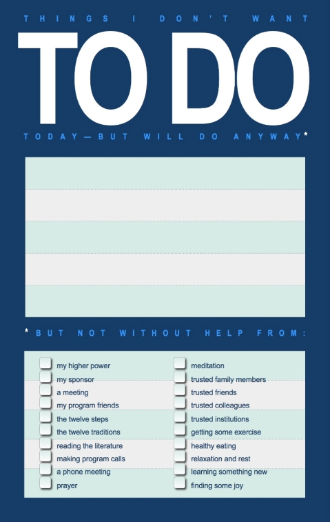 Things I Don't Want... To-Do List